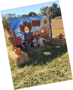 Outdoors Fun Fall Season Themed Kids Photo Shoot