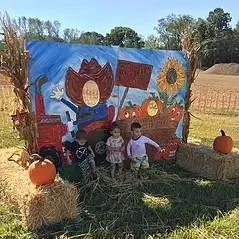 Autumn Season Themed Display For Picture Taking